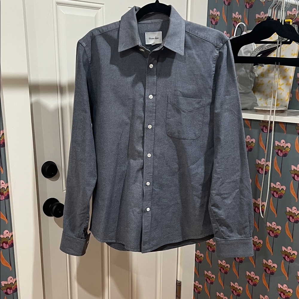 Steven Alan Dark Gray Button-Down Shirt